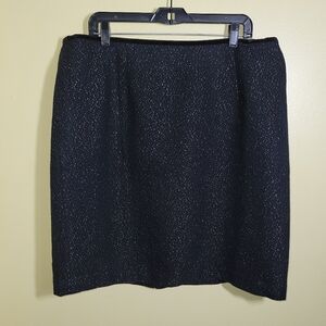 New Talbot's Navy Sparkle Skirt 18WP